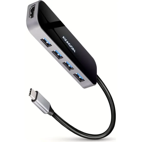 AXAGON HMC-6H4A USB-C 3.2 Hub - 6-i-1 med HDMI og Power Delivery
