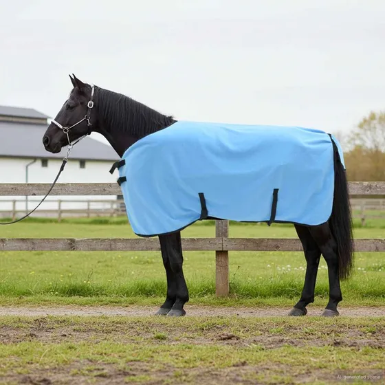 vidaXL Hestetæppe Aqua Fleece 105 cm