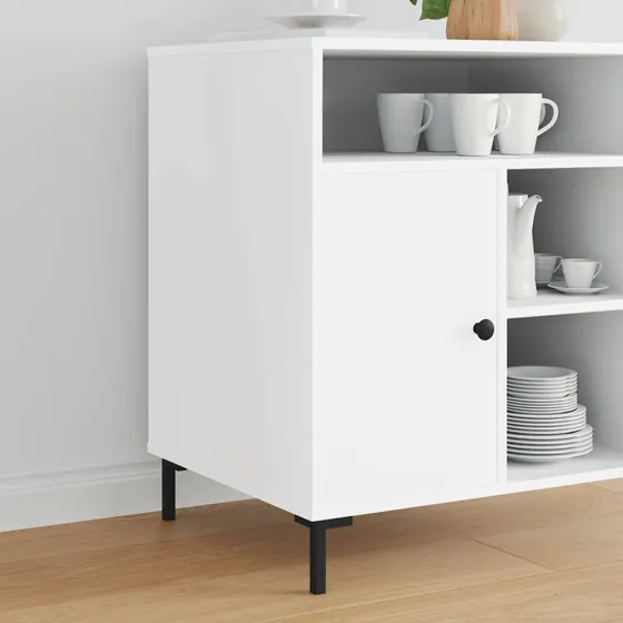 vidaXL Stående Fødder 2 stk. Sort Jern 57x57x100 mm