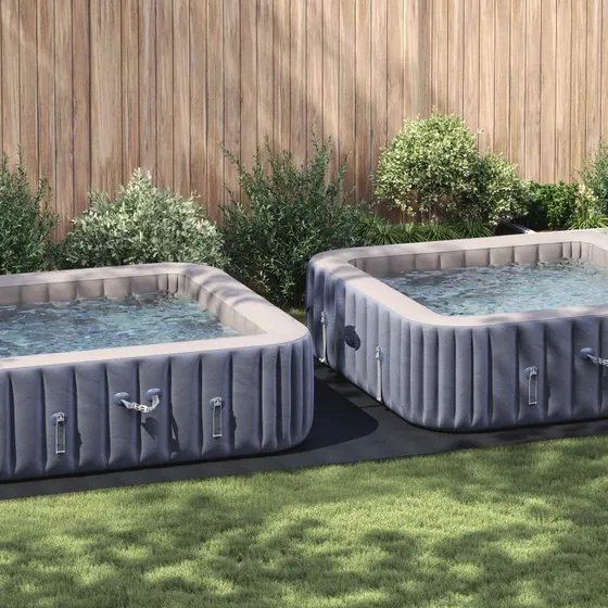 vidaXL Pool Bundark 640 x 321 cm - Sort Non-woven