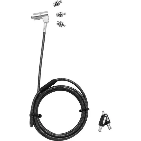 Dicota D31700 Kabellås til PC - Sort/Sølv - 2 m