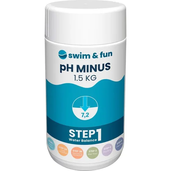 Swim & Fun pH-reducer til pool, 1,5 kg