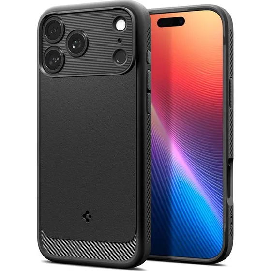 Spigen Rugged Armor MagSafe til iPhone 17 Pro - Mat Sort