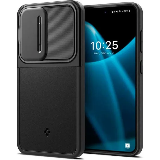 Spigen Optik Armor til Samsung Galaxy S24 - Sort