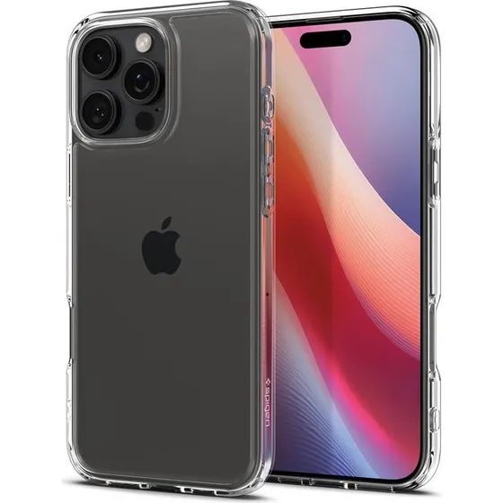 Spigen Ultra Hybrid Case til iPhone 16 Pro - Crystal Clear