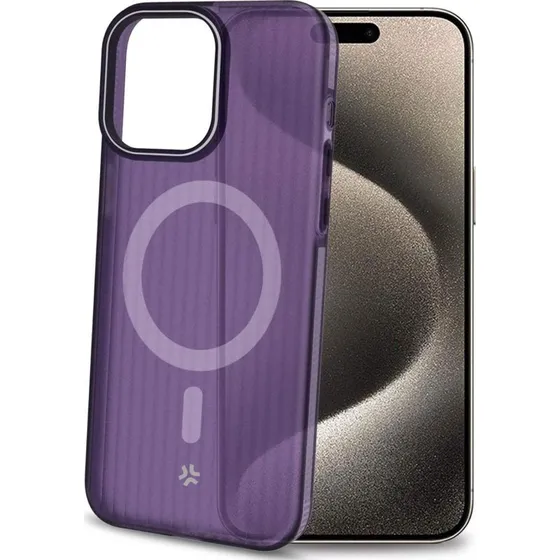 Celly Magsuit MagSafe-kompatibelt etui til iPhone 16, Lilla