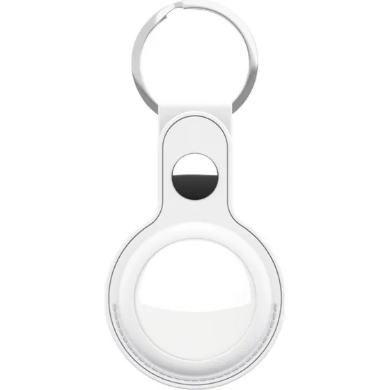 KeyBudz Læder Nøglering til AirTag (2-pak) - Sandy Beige