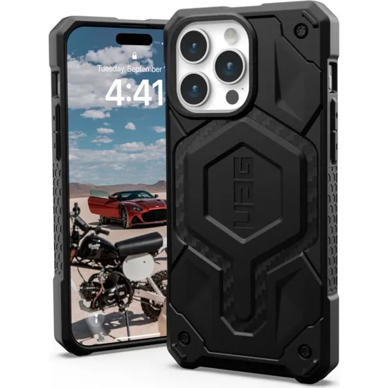 UAG Monarch Pro MagSafe Carbon Fiber til iPhone 15 Pro Max