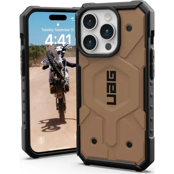 UAG Pathfinder MagSafe til iPhone 15 Pro - Dark Earth