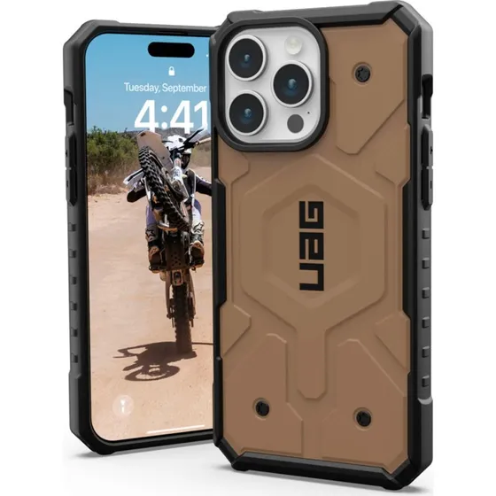 UAG Pathfinder MagSafe til iPhone 15 Pro Max - Dark Earth
