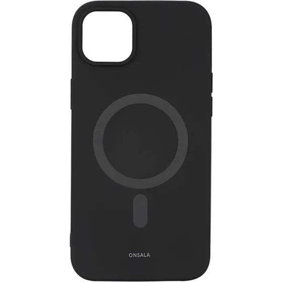 Onsala MagSeries Silikone Cover til iPhone 14 Plus - Sort