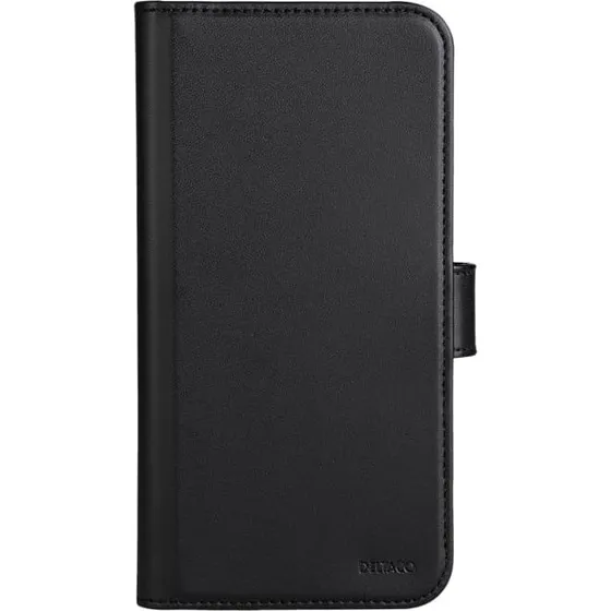 DELTACO iPhone 14 Plus Wallet Case 2-in-1 - Sort Vegansk Læder