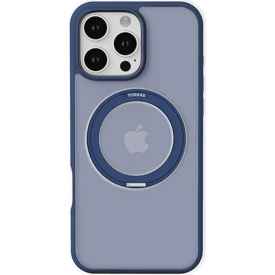 Torras Ostand Pro Case til iPhone 16 Pro - Blå