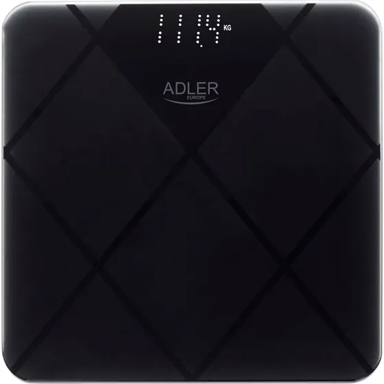 Adler Digital Badevægt, Sort Design (180 kg)