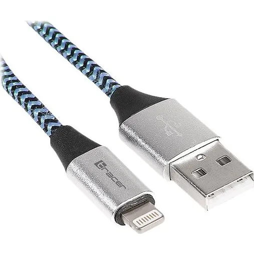 Tracer Lightning-kabel 1m - Sort/Blå