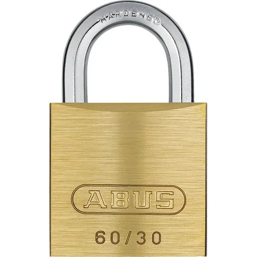 Abus 60/30 messing hængelås med lav bøjle