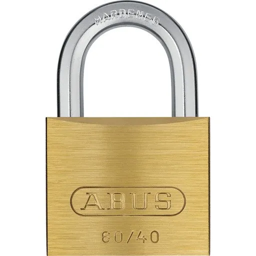 Abus 60/40 messing hængelås med lav bøjle