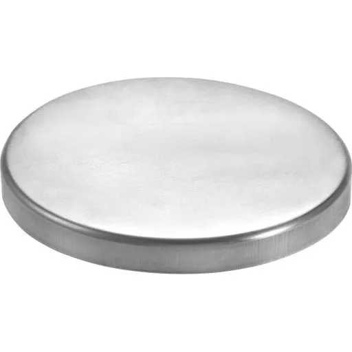 Vmzinc brøndkrave Ø150 mm, uden hul, blank zink