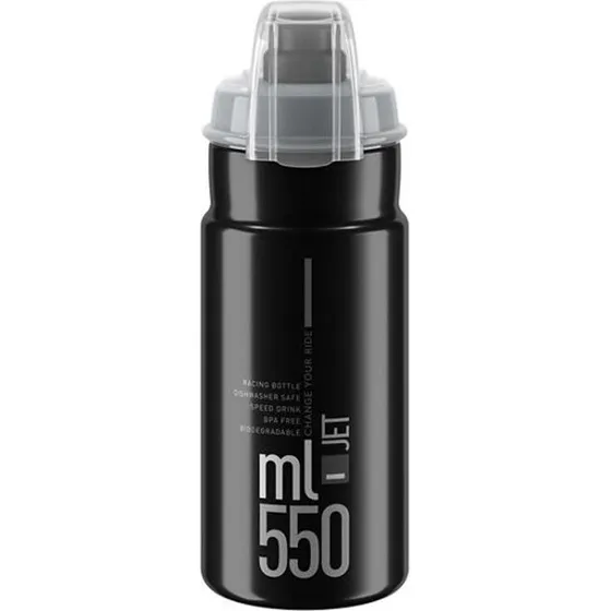 Elite Jet Plus Drikkedunk - 550ml - 100% Biologisk Nedbrydelig - Sort