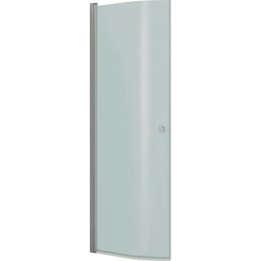 Dansani Match brusedør model E, 72 cm, frostet glas, satin profil