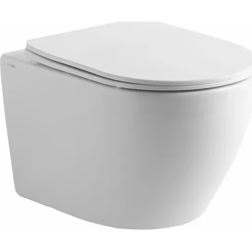 Lavabo Studio væghængt toilet, uden skyllekant, hvid