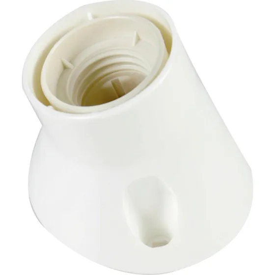 Vægfatning E27 hvid - Termoplast