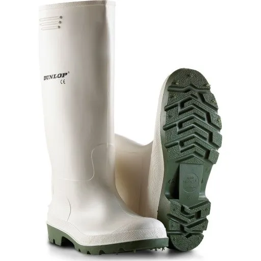 Dunlop Pricemastor gummistøvler, hvid, str. 37
