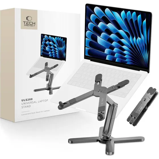 Tech-Protect ULS200 Universal bærbar stativ, justerbar aluminium - Grå