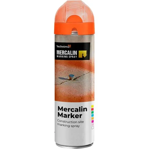 Mercalin Mærkespray Fluorescerende Orange 500 ml