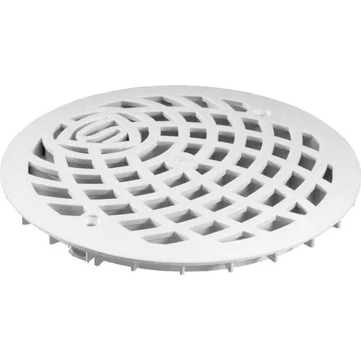 Purus afløbsrist, Ø150mm, hvid