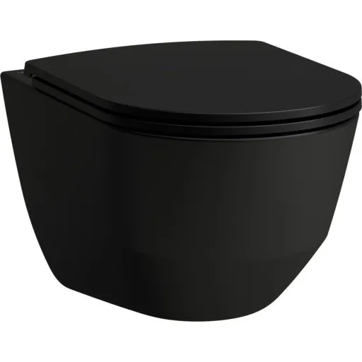 Laufen Pro væghængt toilet, rimless, matsort