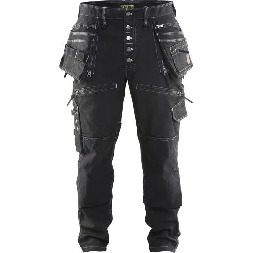 Blåkläder X1900 Håndværkerbukser, 2-vejs stretch, sort, str. C146