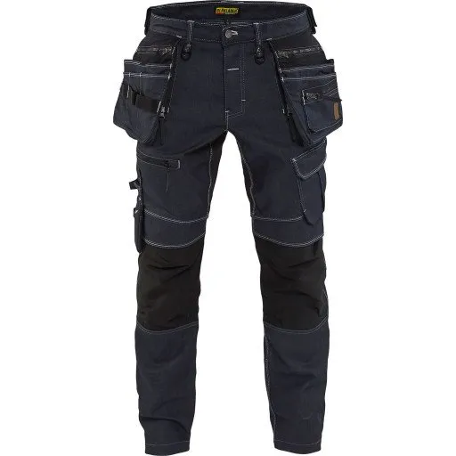 Blåkläder X1900 Håndværkerbukser, 2-vejs stretch, Marine/Sort, C146