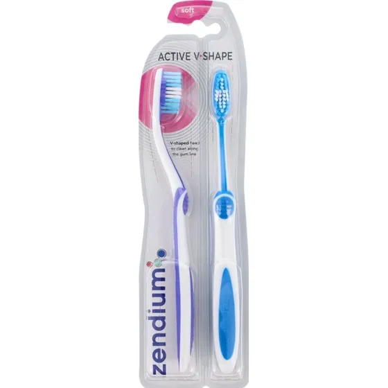 Zendium V-Shape Soft 2-pak tandbørster