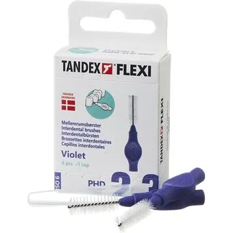 Tandex Flexi Mellemrumsbørste Violet PHD 2.3 (ISO 6) - 6 stk
