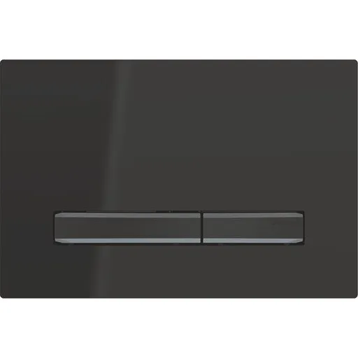 Geberit Sigma 50 Square betjeningsplade, sort/sort krom