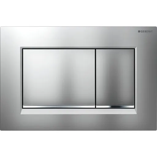Geberit Sigma 20 Square betjeningsplade, mat krom/krom