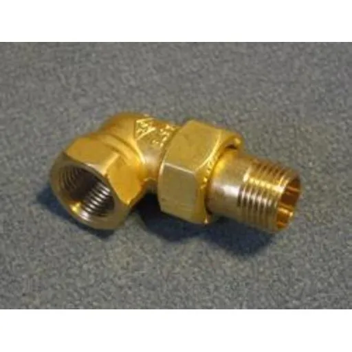3/8" Radiatorforskruning vinkel i messing med grafiteret pakning