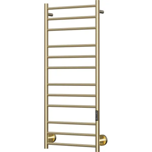 TVS Plus 12L håndklædetørrer, el, 50x116 cm, børstet guld