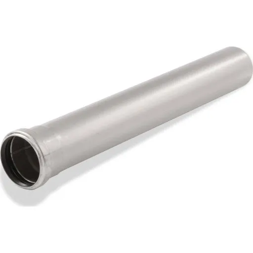 Aco Pipe afløbsrør i rustfrit stål, Ø75 mm, 2000 mm