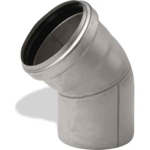 Aco Pipe afløbsbøjning Ø75 mm, 30°, rustfrit stål