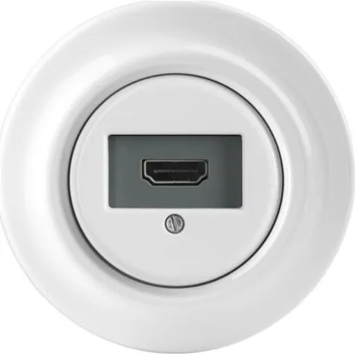 ABB Decento HDMI udtag, hvid højglans