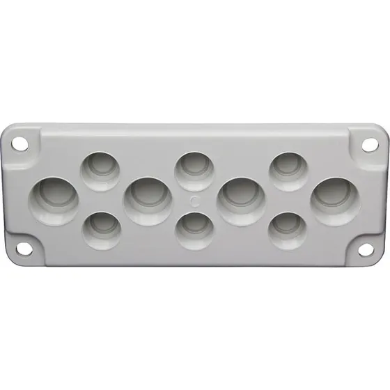 Fibox MB10016-PM Gevindflange 6xPG16 + 4xPG21
