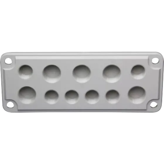 FIBOX Gevindflange Str. 2 Polycarbonat 4xM20 + 2xM50