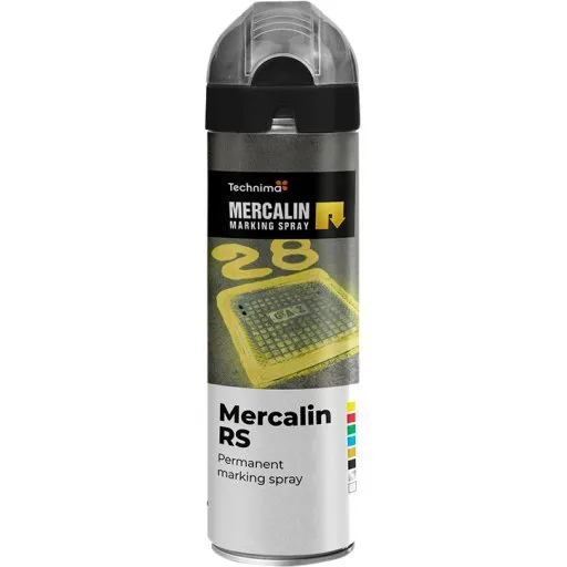 Mercalin markeringsspray - 500 ml - Sort