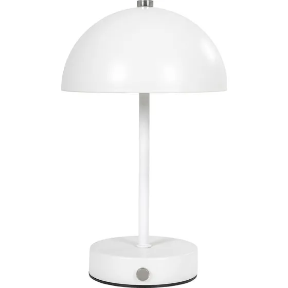 House Nordic Holt LED Bordlampe, Hvid, Genopladelig