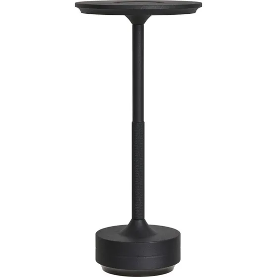 Bromma Lyneham LED bordlampe, sort aluminium, genopladelig