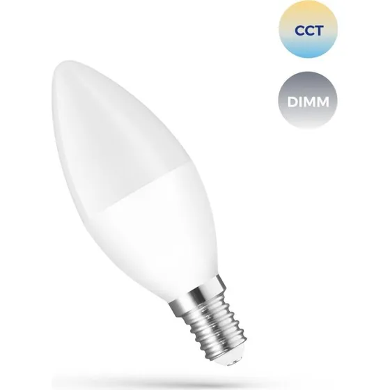 E14 5W Smart Home LED pære - C38, Tuya/Smart Life