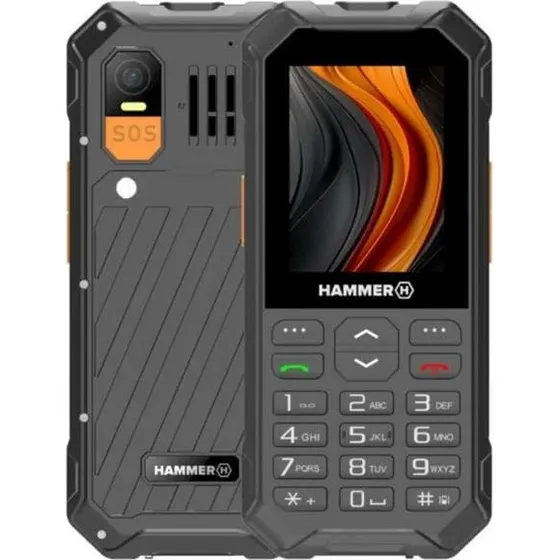 Hammer 6 LTE Robust Mobiltelefon 2,4" - Sort/Orange