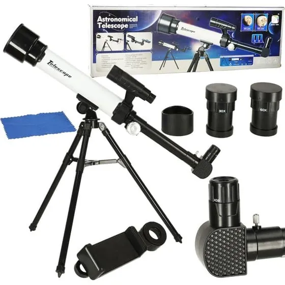 Pædagogisk astronomisk teleskop til børn med stativ